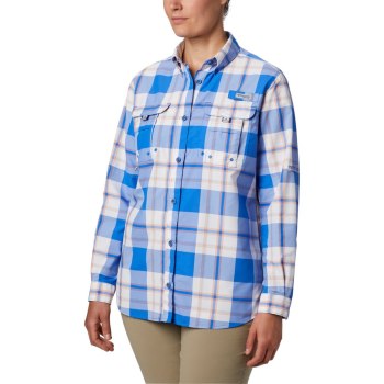 Columbia Ženske Košulje - PFG Super Bahama Long Sleeve Plave | RNHY-78142